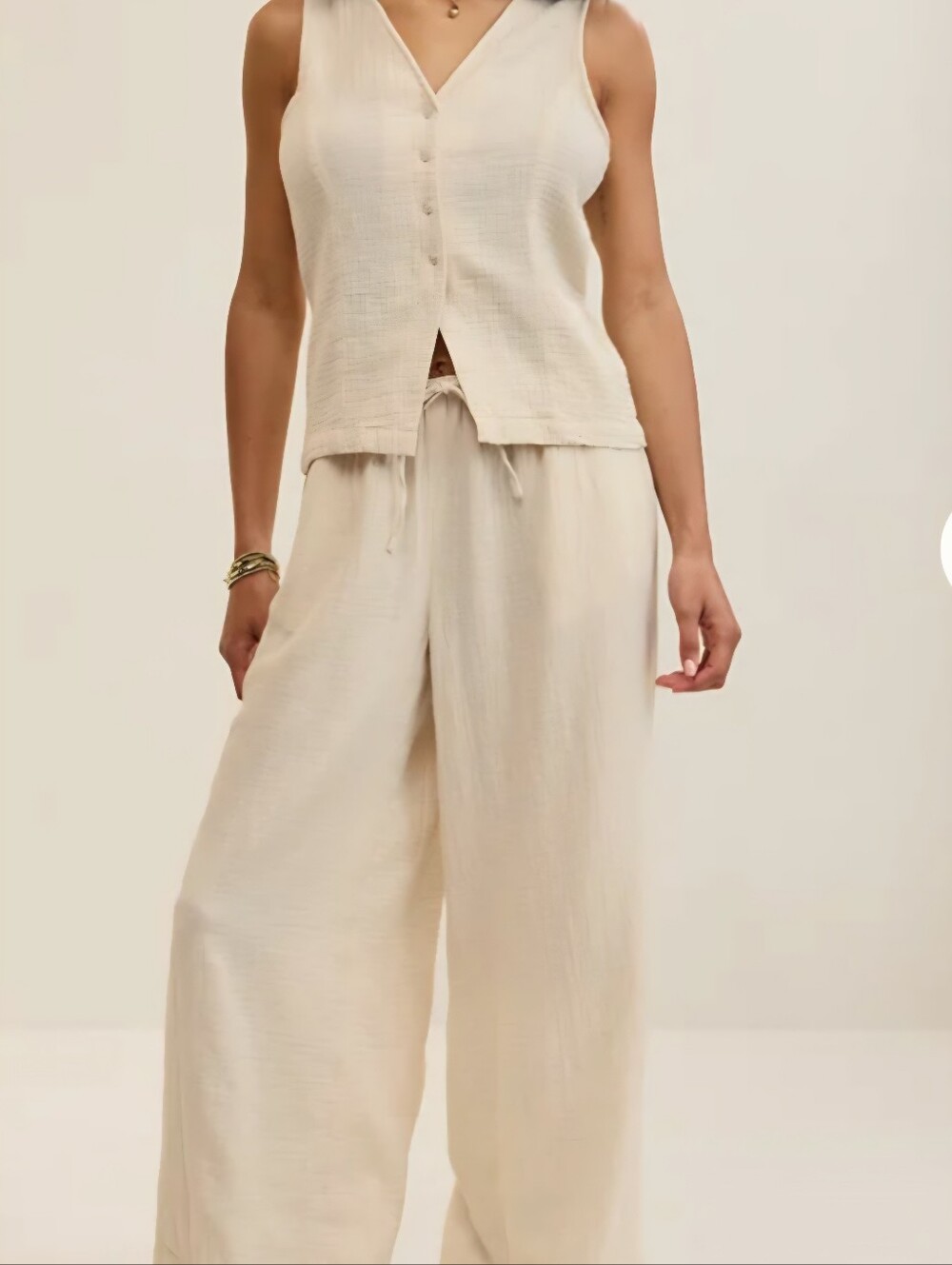 Aerie Day Off Vest & Pants Set Small